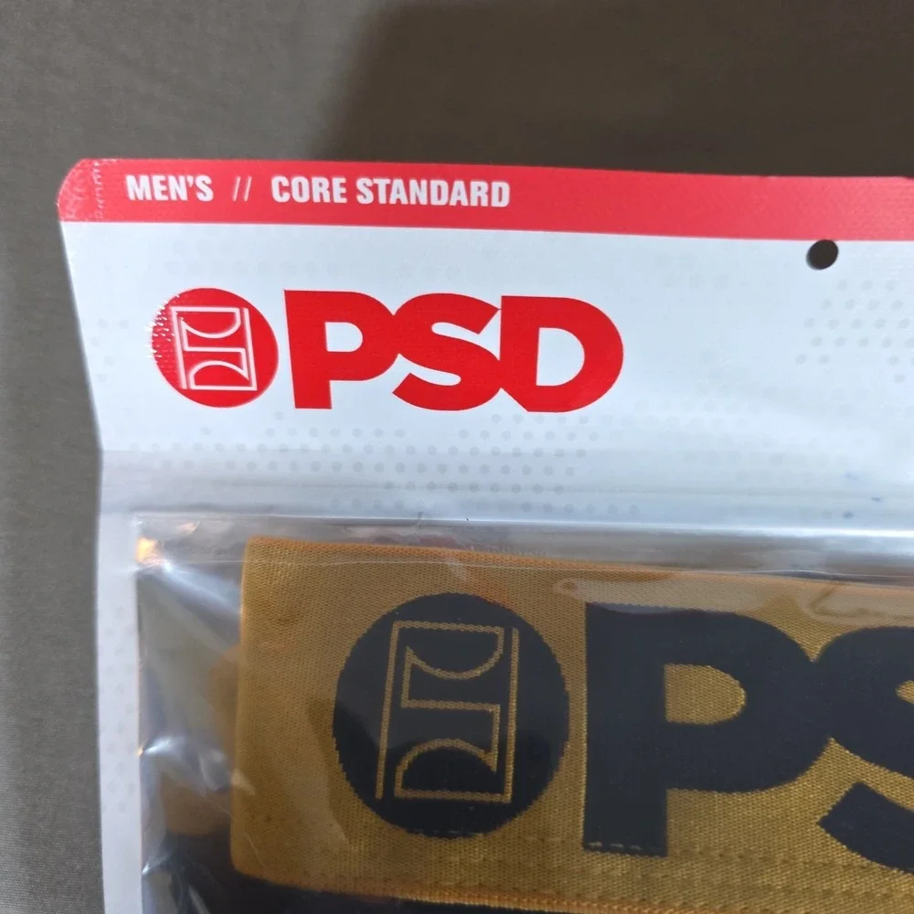 PSD Men's Emblem Luxe Size XXL 2 Pack Core Standard Premium Boxer Briefs